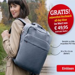 Reisenthel Rucksack als Beigabe bei Printus ab 250 EUR MBW